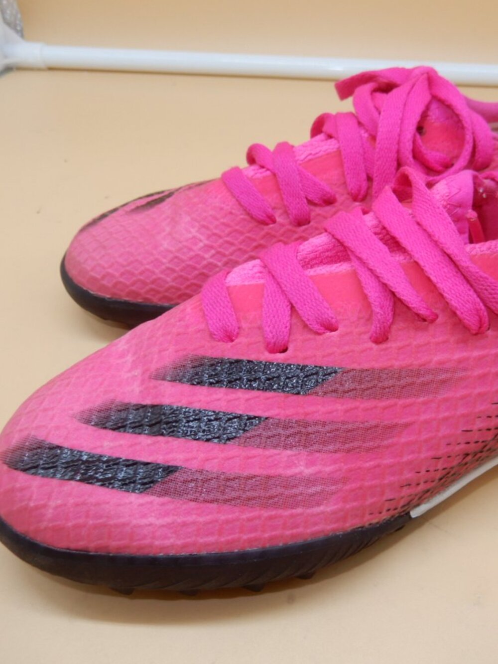 Adidas YOUTH X Ghosted.3 TF J size 12.5K Shock Pink turf shoes